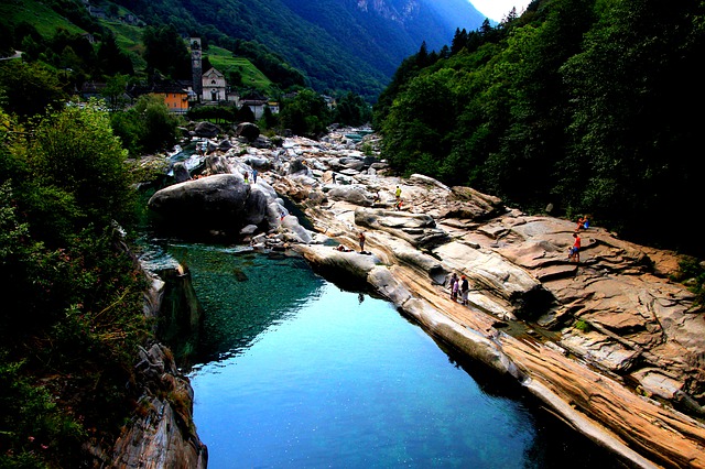 12 Completely Free Things To Do In Switzerland 2 Ticino, verzasca-valley-water-rock, Free Things To Do In Switzerland