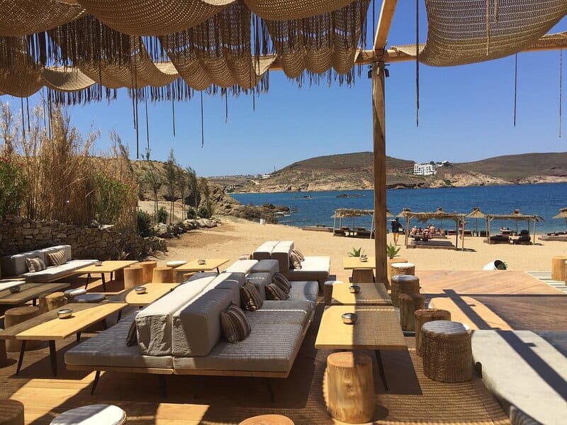 10 Best Beach Clubs You Have To Visit In Mykonos, Greece 3 alemagou, mykonos, best ebach clubs in greece